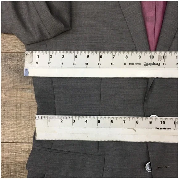 ZANETTI Mens Blazer Sport Coat Casual Jacket Size 40S Slim Fit Wool Suit‎